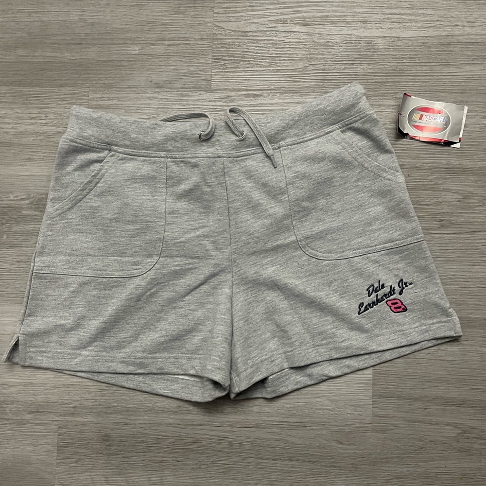 Chase Authentics Women NASCAR Dale Earnhardt Jr. #8 Shorts Size Large Gray NWT